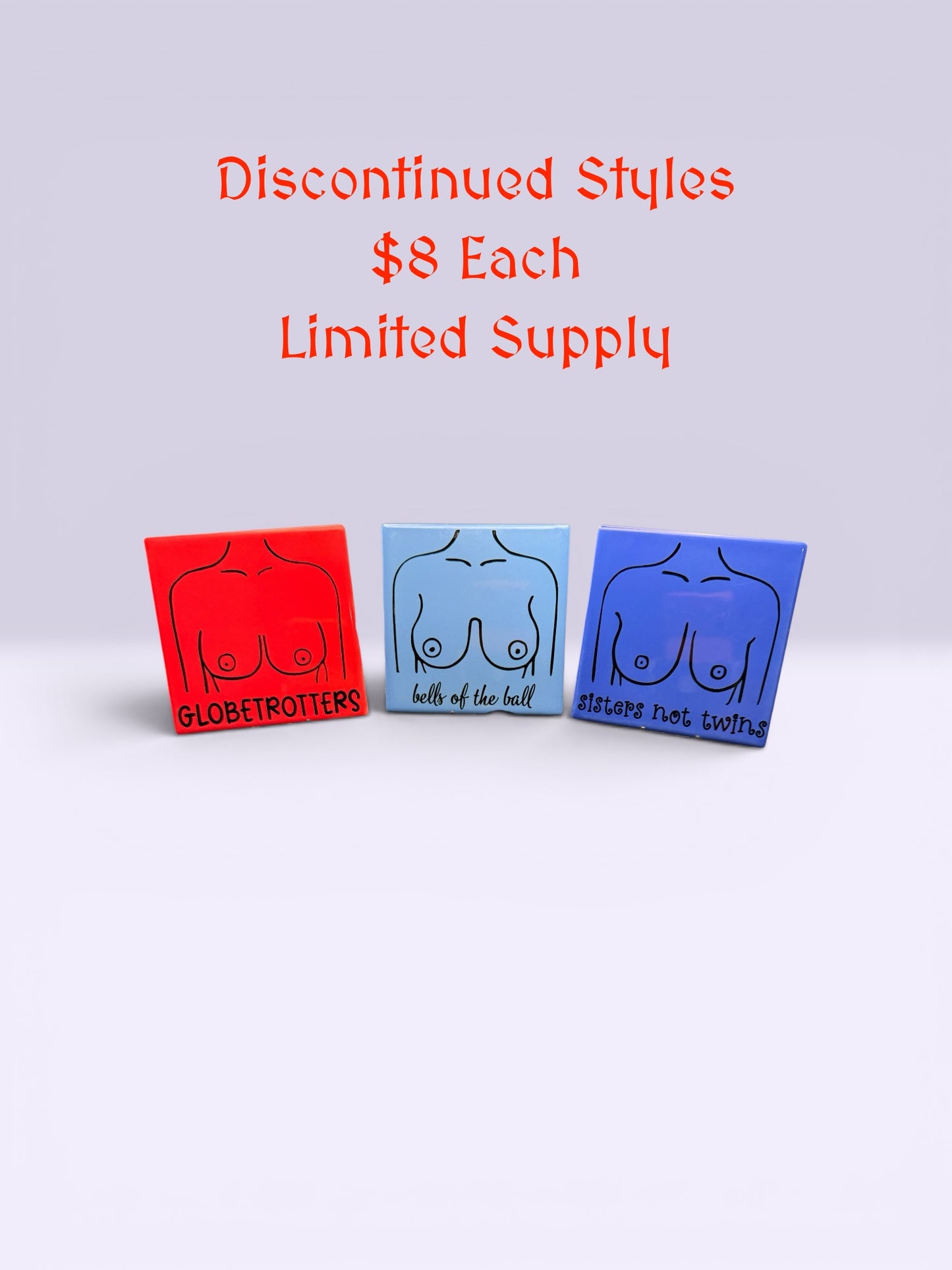 Boob Type ceramic coaster — Tata Taxonomy handmade in Washington DC by Wicked Wicks and More