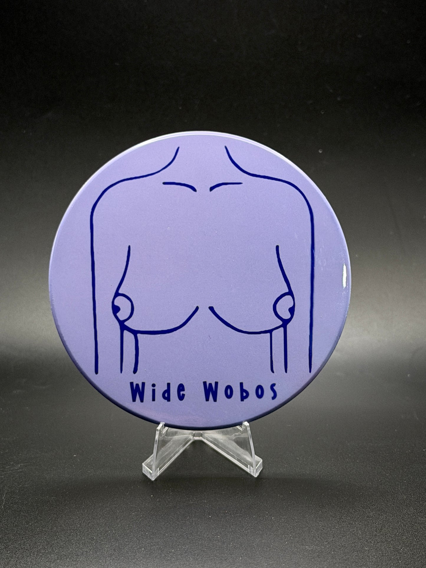 Boob Type ceramic coaster — Tata Taxonomy handmade in Washington DC by Wicked Wicks and More