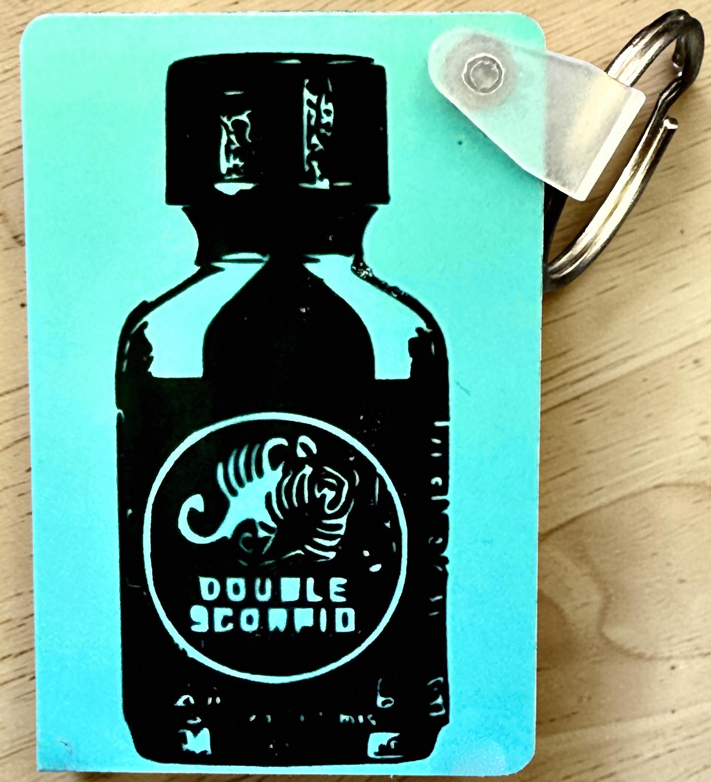 Kinky Keychain — funny queer wood keychain handmade in Washington DC by Wicked Wicks and More