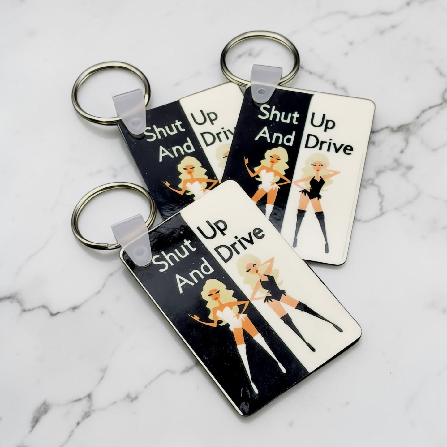 Kinky Keychain — funny queer wood keychain handmade in Washington DC by Wicked Wicks and More