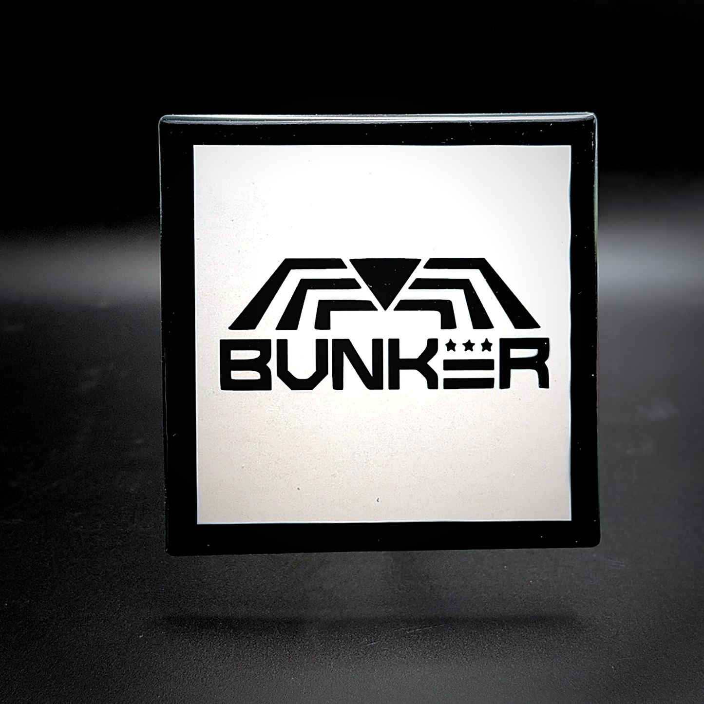 Bunker ceramic coaster — handmade DC gay bar nightlife art by Wicked Wicks and More