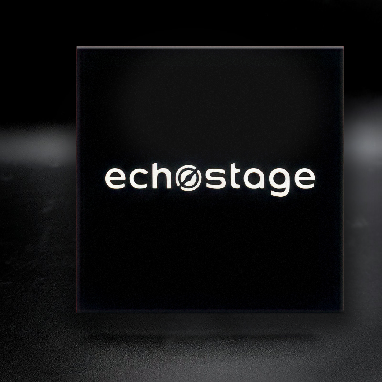 Echostage ceramic coaster — handmade DC nightclub and dance venue art by Wicked Wicks and More
