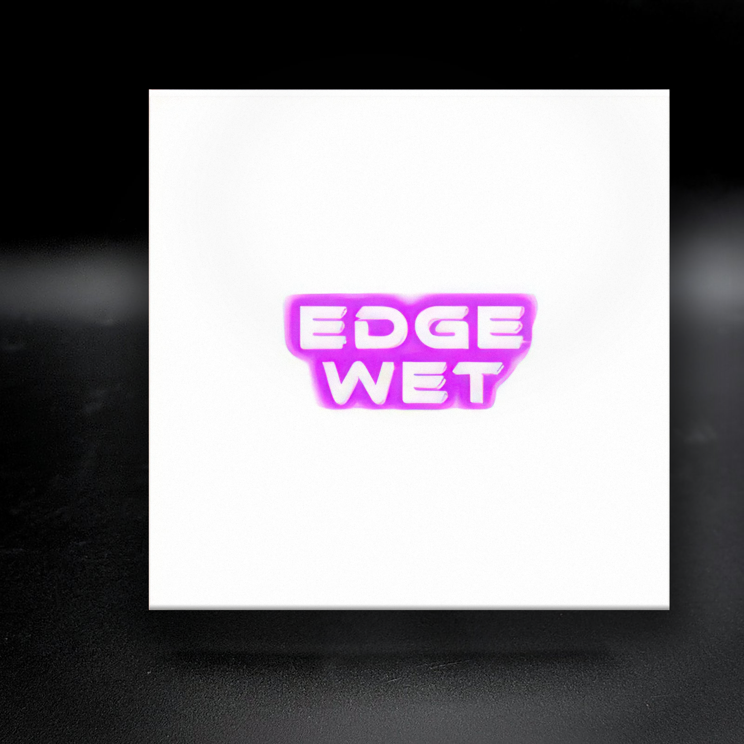 Edge / Wet ceramic coaster — handmade DC gay club nightlife art by Wicked Wicks and More