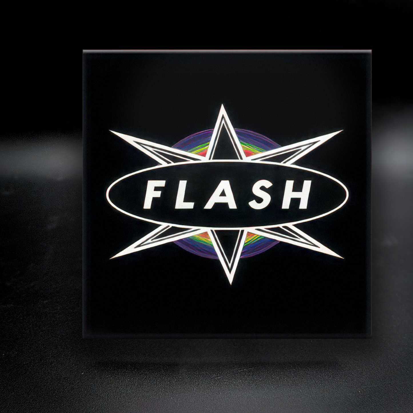 Flash ceramic coaster — handmade DC nightclub and dance venue art by Wicked Wicks and More