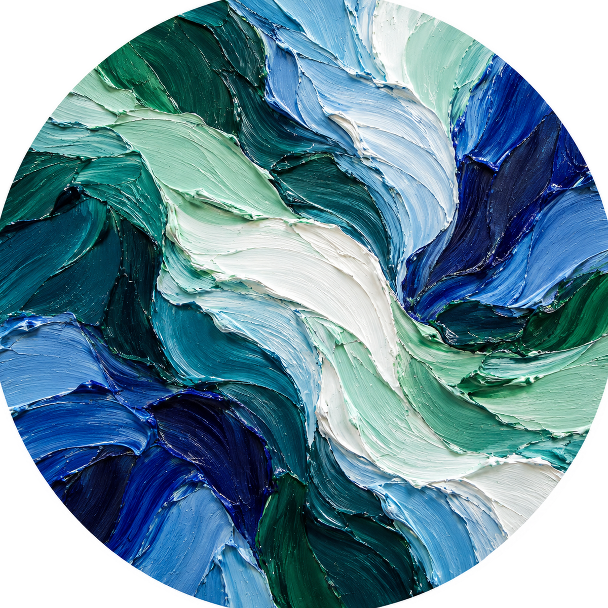 Gay Inclusive Pride Flag ceramic coaster in Oil Paint Brush Strokes style.