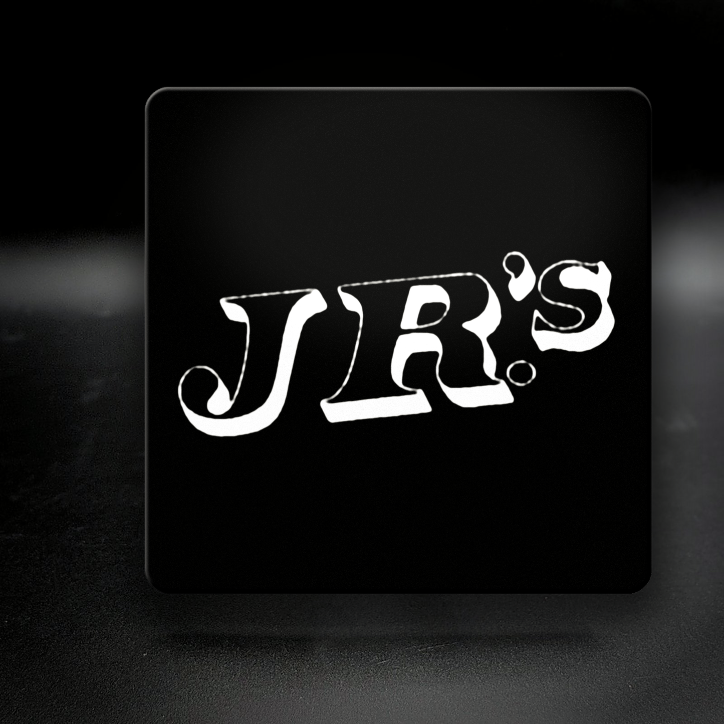 JR's ceramic coaster — handmade DC gay bar nightlife art by Wicked Wicks and More
