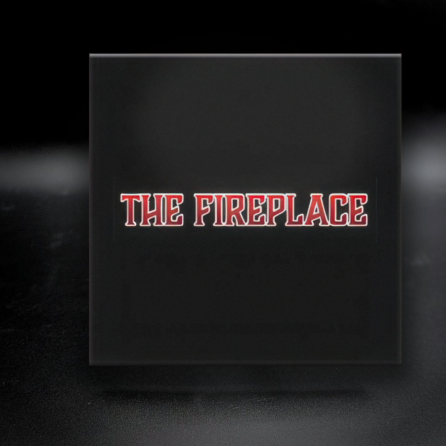 The Fireplace ceramic coaster — handmade DC gay bar nightlife art by Wicked Wicks and More