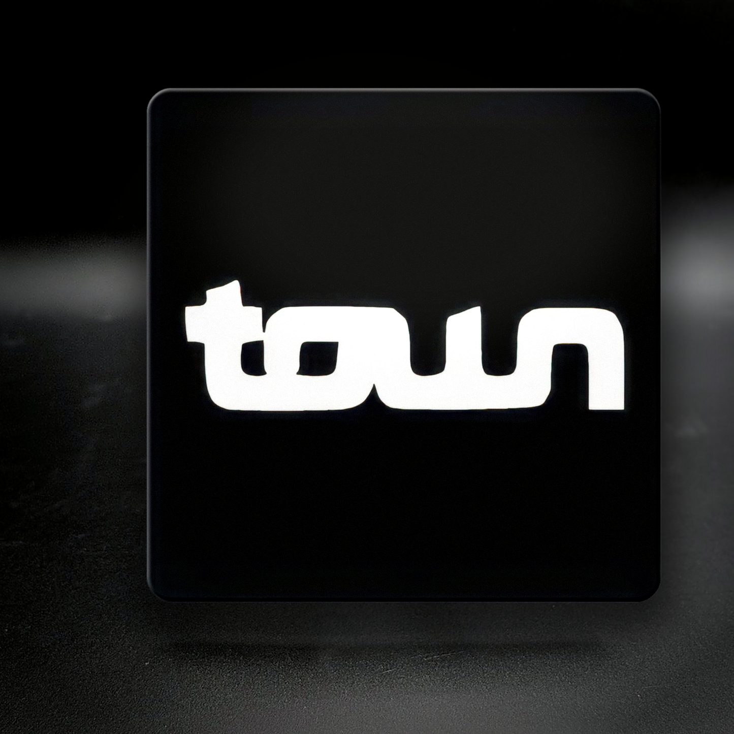 Town ceramic coaster — handmade DC gay nightclub nightlife art by Wicked Wicks and More