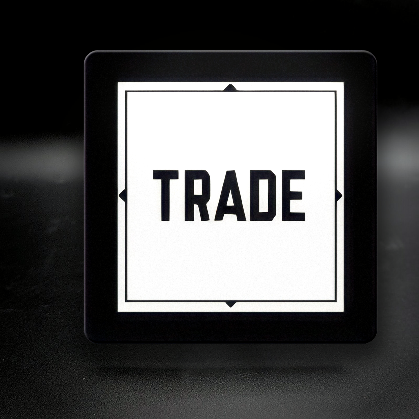 Trade ceramic coaster — handmade DC gay bar nightlife art by Wicked Wicks and More