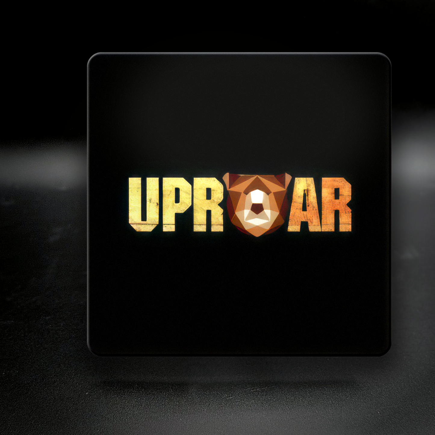 Uproar ceramic coaster — handmade DC gay bar nightlife art by Wicked Wicks and More