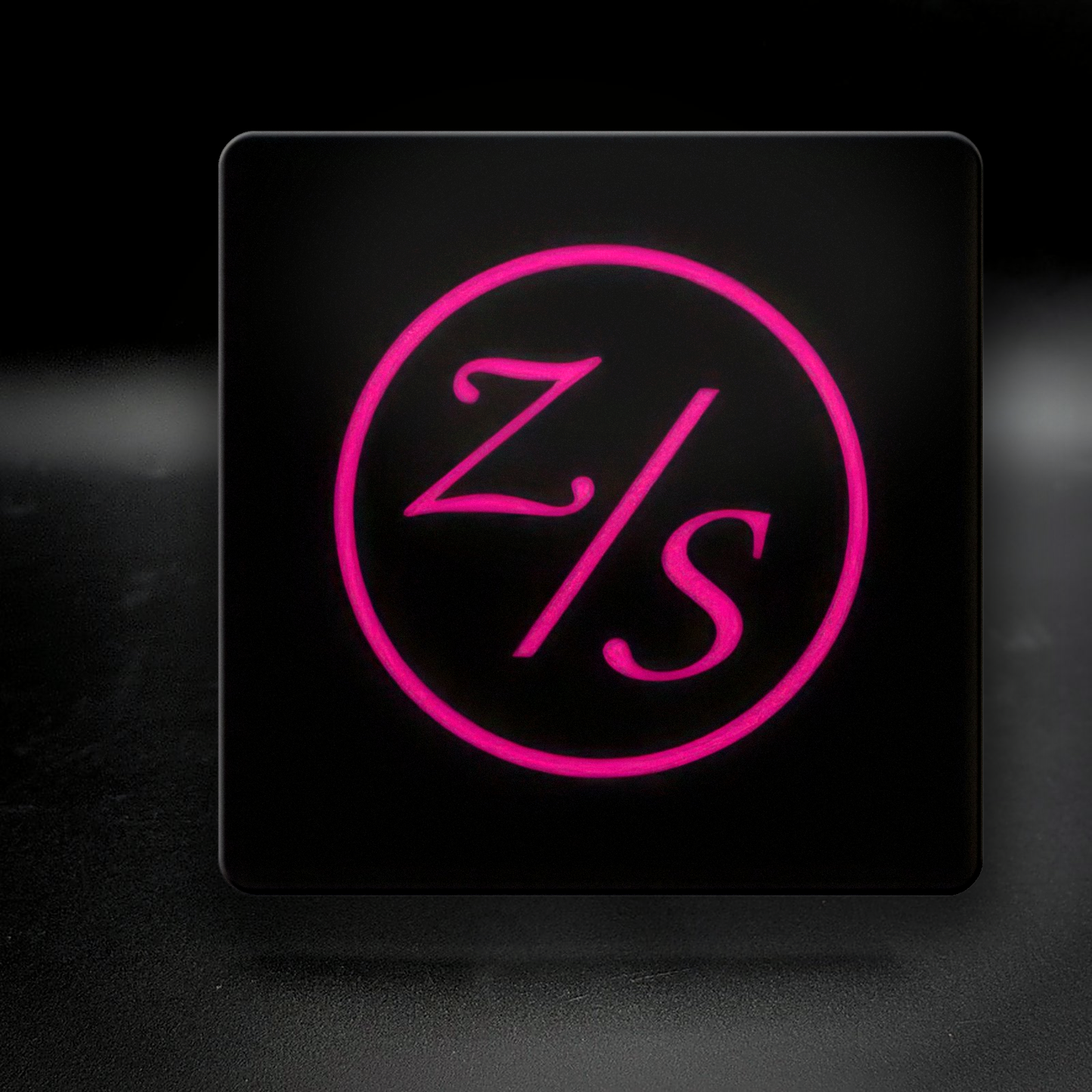 Ziegfeld's / Secrets ceramic coaster — handmade DC gay bar and drag club nightlife art by Wicked Wicks and More